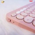 Bàn phím Logitech Pebble Key 2 K380S Bluetooth Hồng ( Tonal Rose )
