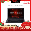 Laptop Acer Nitro V ANV15-51-72VS (NH.QNASV.004) Đen (Cpu i7-13620H, Ram 16GB(8gbx2), SSD 512GB, Vga RTX 2050 4GB, 15.6 inch FHD, 144Hz, Win11, 1Y)