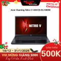 Laptop Acer Gaming Nitro V ANV15-51-53DM (NH.QN9SV.007) Đen ( Cpu i5-13420H, Ram 16GB(8gbx2), SSD 512GB, Vga RTX 3050 6GB, 15.6 inch FHD IPS 144Hz, Win 11,1Y)