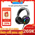 Tai nghe gaming có dây Rapoo VH360C Đen (Usb/Mic ngắn/Rgb Led)