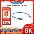 Cáp sạc Pisen Lightning Double Sided USB 250mm LS-AL07-250 màu xanh