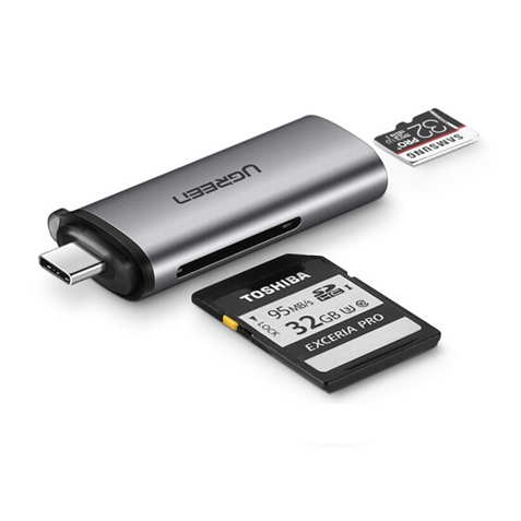 Đầu đọc thẻ USB Type C cho thẻ SD/TF Ugreen 50704