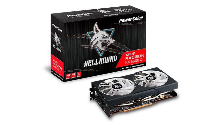 Vga PowerColor HELLHOUND AMD Radeon RX 6600 XT 8G