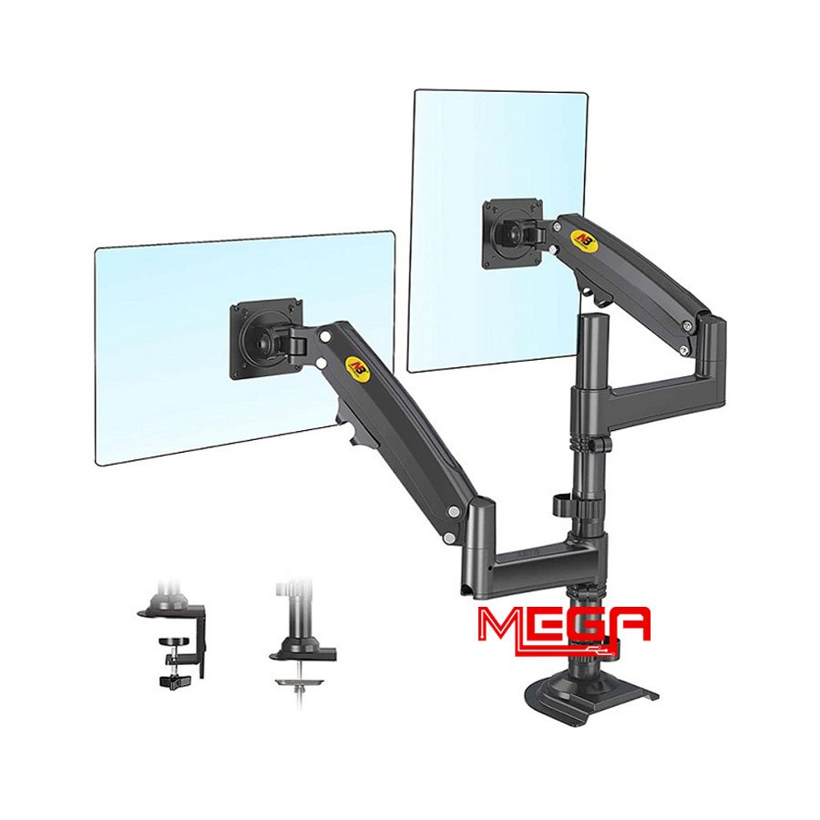 Giá Treo 2 Màn Hình Máy Tính NB H180 22-32 inch
