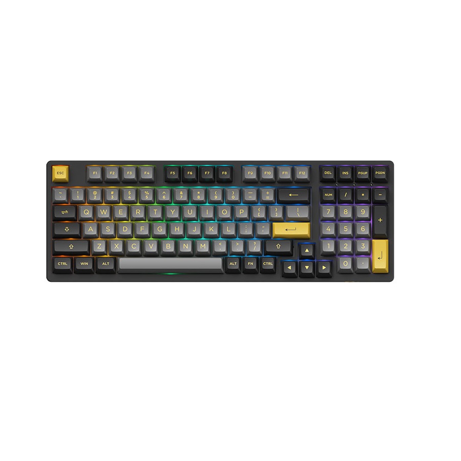 Bàn Phím AKKO 3098B Multi-Modes Black Gold (Akko CS Switch-Jelly White)