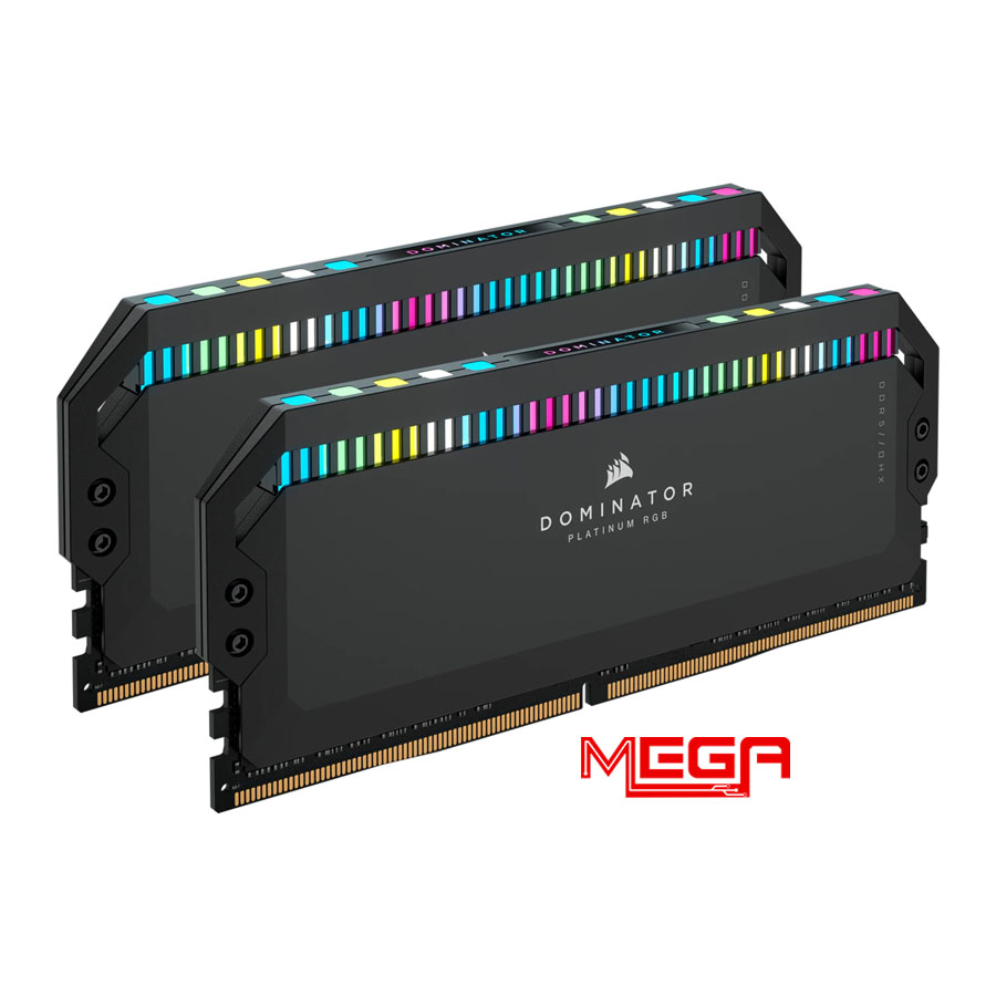 Ram 32gb/5200 Kit PC (2x16gb) Corsair Dominator Platinum DDR5 RGB Đen Heatspreader RGB LED CMT32GX5M2B5200C40