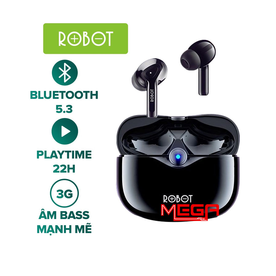 Tai Nghe Không Dây True Wireless ROBOT T30 Semi InEar Bluetooth