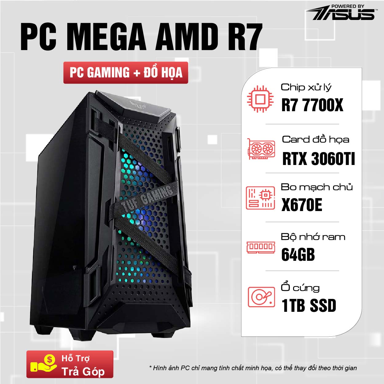 PC MEGA AMD R7 7700X