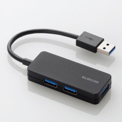 Bộ chia Elecom USB HUB 3 cổng USB 3.0 (U3H-K315BBK)