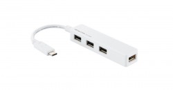 Bộ chia Elecom USB HUB chuẩn Type C 4 cổng USB 2.0 (U2HC-A4BWH )