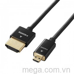 Cáp chuyển đổi Elecom HDMI sang micro HDMI 2.0m (DH-HD14SSU20BK)