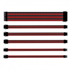 Phụ kiện case Cooler Master Sleeved Extension Cable Kit (black, red /black,  white /black)