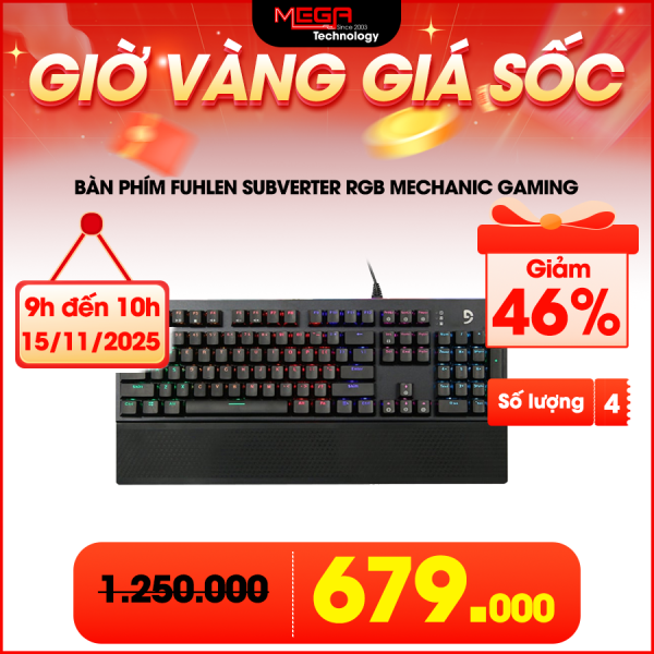 Bàn phím Fuhlen Subverter RGB Mechanic gaming