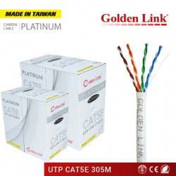 Cable mạng Goldenlink Cat 5e Taiwan (Màu trắng)