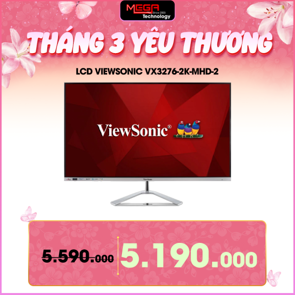 LCD Viewsonic VX3276-2K-MHD-2 31.5 inch 2K IPS 75Hz 3ms (HDMI+DP+mDP)