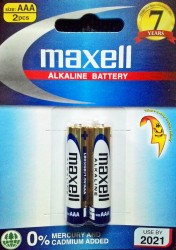 Pin Alkaline AAA vỉ 2 viên Maxell LR03 (GD)2B