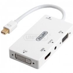 Cable chuyển đổi Mini Display port sang HDMI/DVI/VGA/AUDIO UNITEK Y6354 