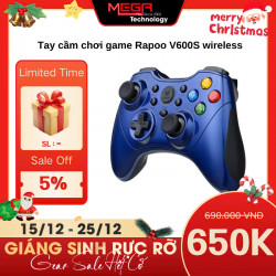 Tay cầm chơi game Rapoo V600S wireless gamepad (Xanh)