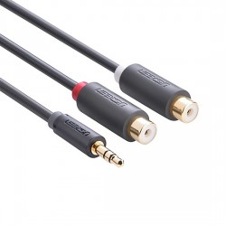 Cáp âm thanh 3.5mm sang 2RCA (âm) Ugreen 10547