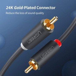 Cáp âm thanh RCA 2-2 dài 1.5m Ugreen 10517