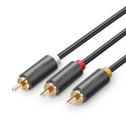 Cáp âm thanh RCA 3-3 dài 1.5m Ugreen 10524