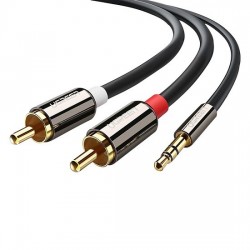 Cáp âm thanh 3.5mm ra 2RCA dài 1.5M Ugreen 10583
