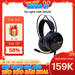 Tai nghe chụp tai Zidli ZH12S (7.1, USB, LED)-B Mic dài