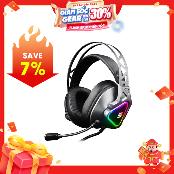 Tai nghe Gaming Zidli ZH27  (7.1 USB, ARGB, Mic Led 360)