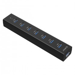 Bộ chia Orico USB HUB 7 cổng USB 3.0 H7013-U3-AD-BK