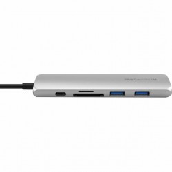 Cổng Chuyển Hyperdrive Bar 6 In 1 Usb-C Hub For Macbook, Ipad Pro 2018, Pc & Devices (HD22E Silver)
