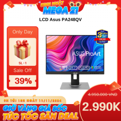 LCD Asus PA248QV 24 inch IPS 75Hz 5ms Loa (có thể xoay 90 độ) (HDMI, DP)