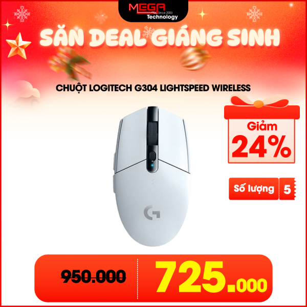Chuột Gaming không dây Logitech G304 Lightspeed Wireless - Màu Trắng