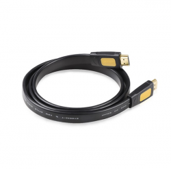 Cáp dữ liệu dạng dẹt HDMI 1.4 truyền âm thanh hình ảnh màu đen dài 3M Ugreen 11186