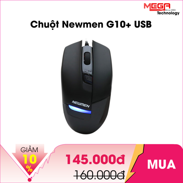 Chuột Newmen G10+ USB for Gaming- Đen
