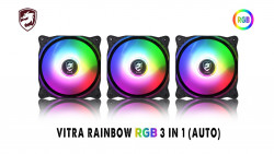 Fan tản nhiệt Vitra Rainbow RGB 3 IN 1 (Combo 3 fan)
