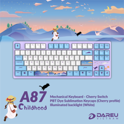 Bàn phím cơ DAREU A87 Childhood - Cherry Red Switch