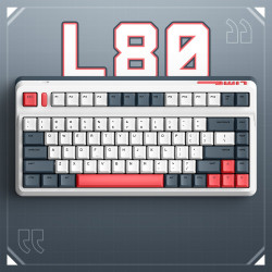 Bàn phím cơ IQUNIX L80 Formula Wireless Cherry Silver Switch