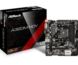 Mainboard Asrock A320M-HDV ( có hdmi,vga,dvi) ( Socket AMD)