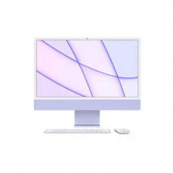 Máy bộ iMac APPLE M1 Z1300004K Purple (8-Core CPU/8-Core GPU, 8GB RAM, 256GB SSD, 24-inch-4.5K, KB&M, Mac-OS)