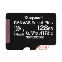 Thẻ Nhớ Kingston 128G micSD Select Pls 100R CL10 (SDCS2/128GBSP)