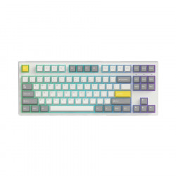 Bàn phím cơ FL-Esports GP87CP White & Grey - Gasket Mount Kailh Box White Switch