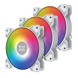 Fan Case Xigmatek Galaxy III Starz X20A Arctic White ARGB (EN46782) Pack 3 Fan