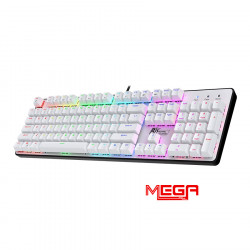 Bàn phím cơ Royal Kludge RK920 Blue Switch - màu trắng