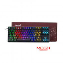 Bàn phím cơ E-Dra EK387L Rainbow Brown switch