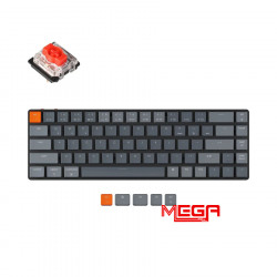 Bàn phím cơ không dây Keychron K7 A1 Nhựa White Led Gateron Red Switch