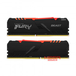 Ram 32gb/3200 PC Kingston DDR4 CL16 DIMM FURY Beast RGB (KF432C16BBA/32)