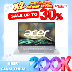 Laptop Acer Swift 3 SF314-512-56QN (NX.K0FSV.002) Bạc (Cpu i5-1240P, Ram 16GB, SSD 512GB, Vga Intel Iris Xe, 14 inch QHD IPS, Win 11)