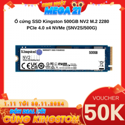 Ổ cứng SSD Kingston 500GB NV2 M.2 2280 PCIe 4.0 x4 NVMe (SNV2S/500G)