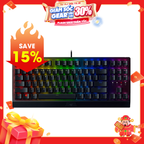 Bàn phím Razer Blackwidow V3 Tenkeyless-Mechanical-US Layout-Yellow Switch RZ03-03491800-R3M1