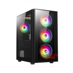 Case Vitra Themis N1 Black (Kèm 3 fan RGB)